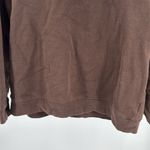 Rebecca Malone Brown Sweatshirt embroidered Owl Design collar neutral M fall Photo 3