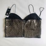 Guess Topeka Embroidered Sequin Floral Bustier Cami Top, NWT Photo 7