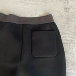 Everlane Street Fleece Pants Large Black Scuba Stretch Cozy Ankle Zip Casual Photo 5