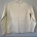 Westbound  Vintage Mockneck Cream Snowflake Embellished Sweater - Medium Photo 7