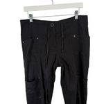 Eileen Fisher  Black Linen Blend Cargo Pants Utility Lagenlook Y2K Womens 10 Photo 1