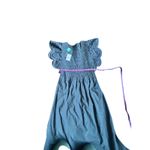 Rails Clementine Black Eyelet Ruffle Sleeve Smocked Midi Dress XS Photo 4