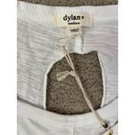 Dylan  White Slub‎ Lightweight Cotton Tie Back Tank Size Medium Photo 3