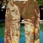 Cache Flat Front Tropical Forest Pant Size 2/4/6 XS/S Front Zipper $128 Stretch Photo 4