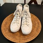 Converse  leather White High-Top Sneakers Photo 1