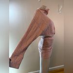 Free People Textured Mini Dress XS Dusty Rose Pink Body Con Hot! Photo 1