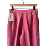 Pendleton Vintage  Silk Linen High Waist Pleated Pants Pink Sz 8 NWT Photo 4