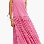 Free People NWOT Somewhere Sunny Halter Midi Dress Small, ISLAND FLOWER Small Photo 0