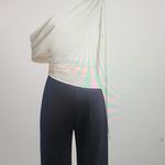 Zac Posen  ONE SHOULDER DRAPE JUMPSUIT SIZE 2 Photo 4