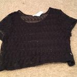 Vans Black short sleeve crotchet top never worn Photo 3