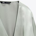 ZARA Dress Satin Effect Mini Wedding Bridal Shower Party Dress Photo 8