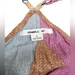 O'Neill NWT O’Neill Marlo Multicolor Patchwork Wrap Tank Viscose Dress Large Photo 6