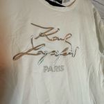 Karl Lagerfeld  white T-Shirt with Logo Photo 3