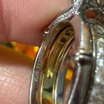 JEULIA two tone round cut silver ring set ✨ Photo 15