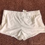 Aerie  Terry Cloth Lounge Shorts‎ Comfy Elastic Waist White Size XXL NWT Photo 1
