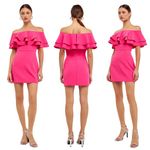 Endless Rose Ruffled Off Shoulder Mini Dress Medium NWOT Photo 1