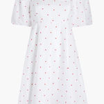 Hill House  The Matilda Mini Dress in Cherry Organza Dot Size: L Photo 0