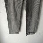 J.Jill Premium Bi Stretch Gingham Ankle Pants Black White Womens Size 12 Pull On Photo 4