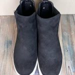 Soda Women’s Draw-G Black Faux Suede Slip On Wedge High Top Sneakers 6.5 Photo 2