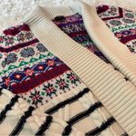 Talbots Cabincore Plus FairIsle Shawl Cardigan Sweater Nordic Stripe Knit Size X Photo 10