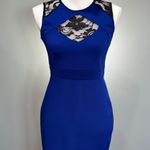 Bailey blue CLEARANCE! Lace Front Bodycon/Sheath Dress Size L EUC Photo 0