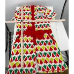 Blizzard Bay Womens Christmas Tree Fleece Hooded Pajama Romper Jumpsuit Size M White Size M Photo 4