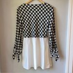 ZARA  Plaid Block Gingham Black & White Mini Dress Photo 3