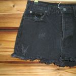 Carmar Button Fly Cut Off Jean Denim Shorts Black Size 27 Photo 2