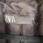 ZARA  Black Double Breasted Blazer Gold Button Academia Nautical Jacket Medium Photo 6