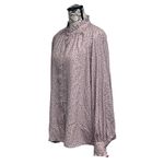 Halogen  Pink Polka Dot Tunic Blouse Women’s 1 | Soft Lightweight Boho Chic Retro Photo 2