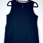 Jason Wu  Black Scoop‎ Neck Sleeveless Tank Top, Size Small Photo 0