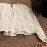 ZARA  small white blouse open back Photo 5