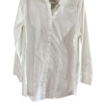Chico's  White Relaxed Long Sleeve Button Down Photo 2
