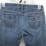 7 For All Mankind boot cut jean dark wash Y2K Low rise closet staple sz 29 Photo 4