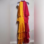 Anthropologie Pinnacle by Shruti Sancheti Mock-Neck Colorblock Ruffle Dress Size M. B26 Photo 7