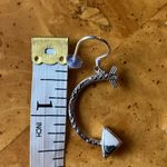 Genuine White Buffalo Sterling Silver Arrow Earrings Photo 2