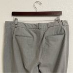 Talbots Womens Pants Gray Grey Career Flat Front Mini Key Pocket Slacks Size 16 Photo 3
