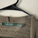 Ralph Lauren  Knit Cardigan Olive Green Long Sleeve‎ Open Front Sweater Academia Photo 4