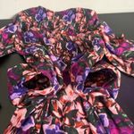 Terra & Sky Plus Size Midi Dress Smocked Peasant Size 20W 22W Floral Cotton BOHO Photo 3