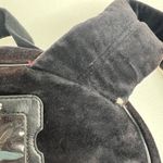 Juicy Couture Y2K Vintage Black Velour Backpack Bookbag Weekend Bag Travel Photo 15