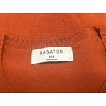 Aritzia Babaton Coral Orange Long Sleeve Crew Neck Slim Sweater Top Size 2XS Photo 2