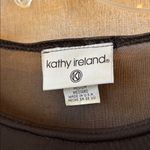 Kathy Ireland  Black Sheer Sleeve Blouse medium Photo 3