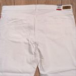 Levi's π Plus 24 24W White Jeans Mid Rise Slim Cuffed Crop Stretch NWT NEW Photo 5