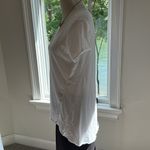 Frank & Eileen Tee Lab SS White Wide Vneck, 100% Cotton, Like New, Made in USA Photo 2