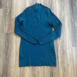 White House | Black Market Teal Long Sleeve Dress Ribbed Mini Mock neck Photo 1