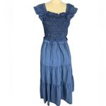 Sea New York Simona Smocked Dress XXS Blue Photo 2