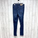 ZARA Pants Women Size 6 Dark Wash High Rise Skinny Jeans Zip Fly Pockets Grunge Photo 5