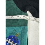 Basic Editions Ugly Christmas Sweater Sz XL Vintage Beaded Ornaments Y2K Zip Black Photo 7