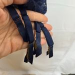 Victoria's Secret Victoria’s Secret XS Floral Lace Lingerie Garter Slip Babydoll Navy Pink Photo 3