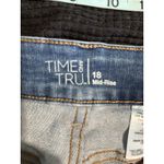Time And Tru High Rise Denim Shorts Cuffed Size 18‎ Light Wash Soft Summer Beach Blue Photo 5